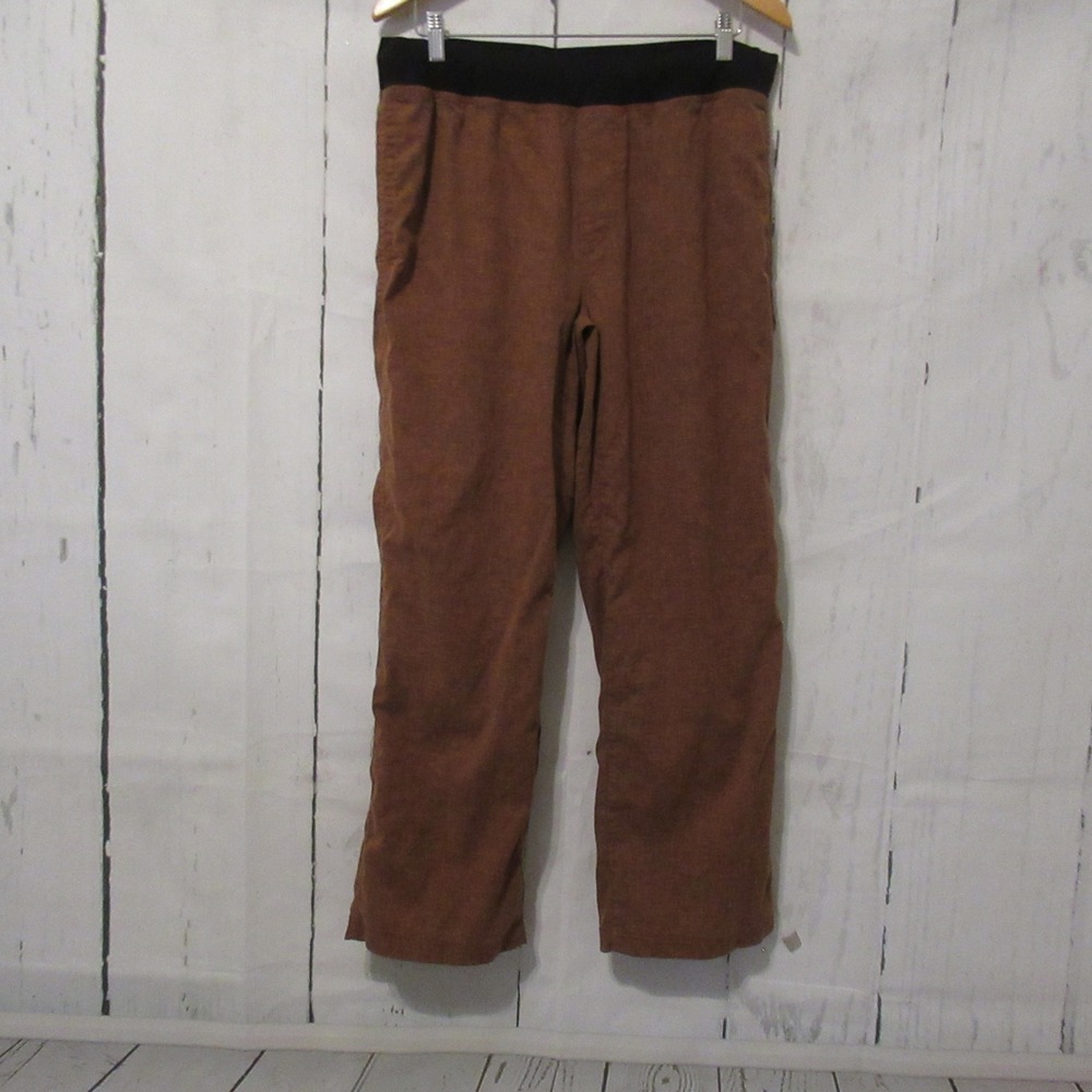 Prana Pants Mens L Brown Vaha Pull On Yoga Lounge Athleisure Hiking Outdoor